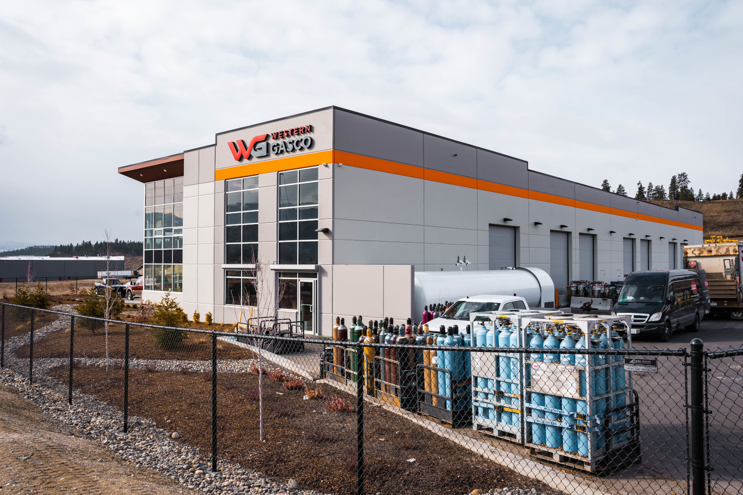 back of the Airport Business Centre industrial construction project