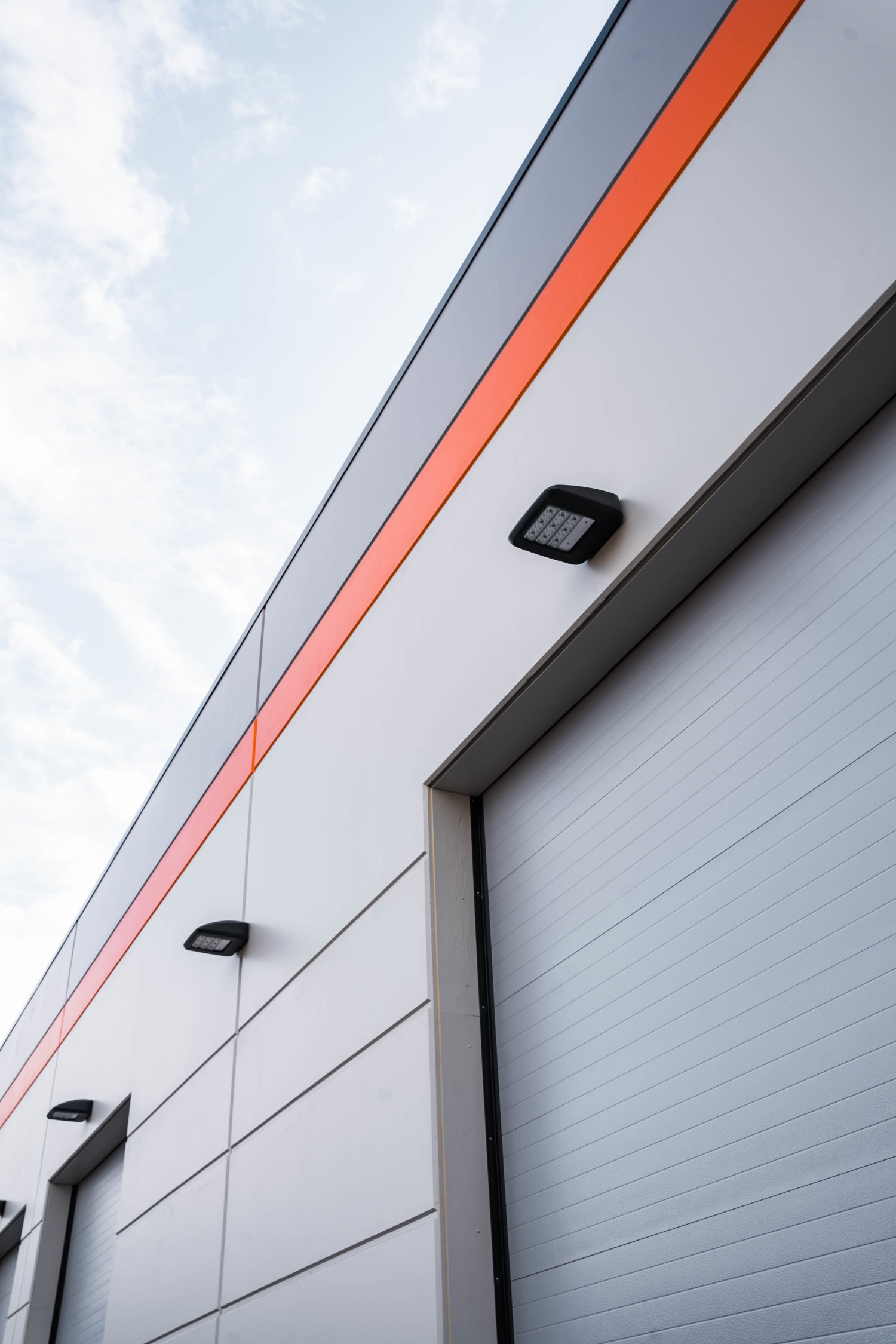 Airport Business Centre industrial construction project garage doors