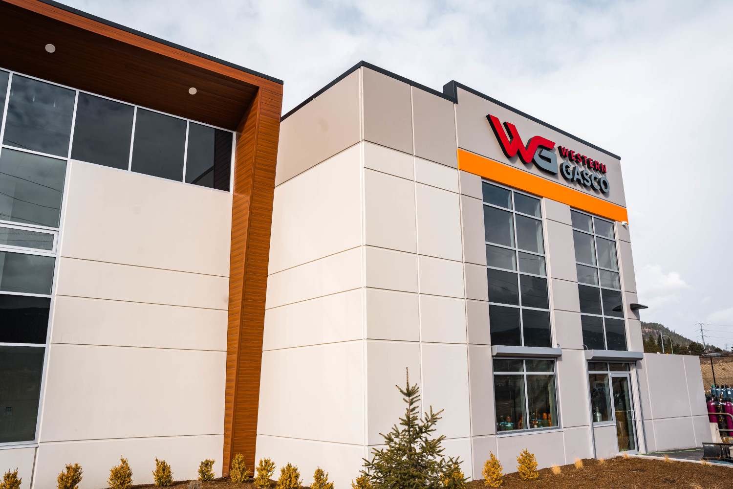 Airport Business Centre industrial construction project Western Gasco entrance